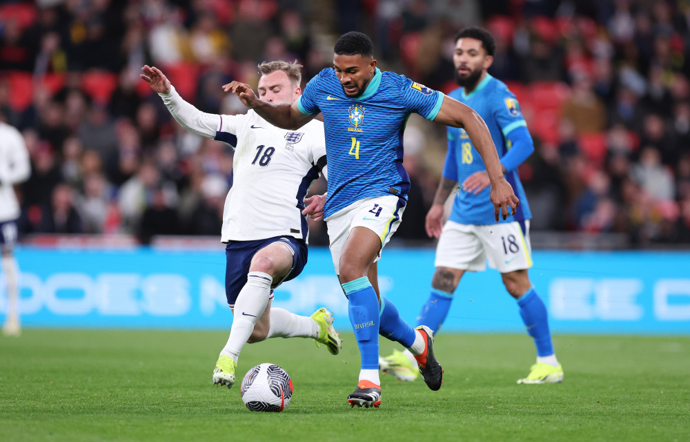 足球——国际友谊赛:巴西胜英格兰