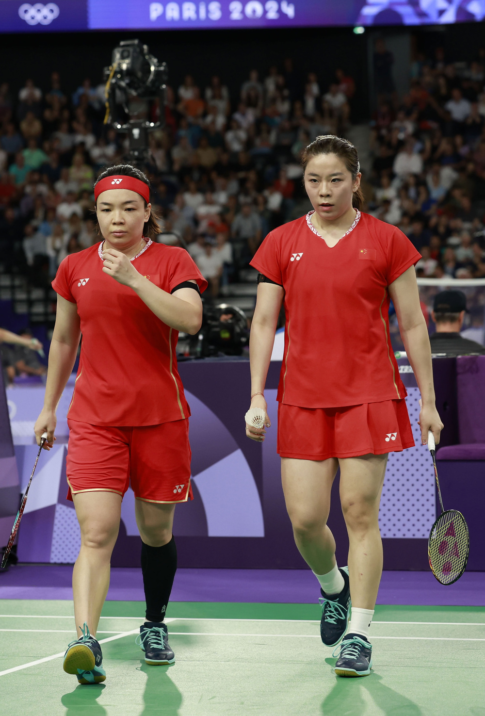 巴黎奥运会丨羽毛球——女双小组赛:陈清晨/贾一凡获胜