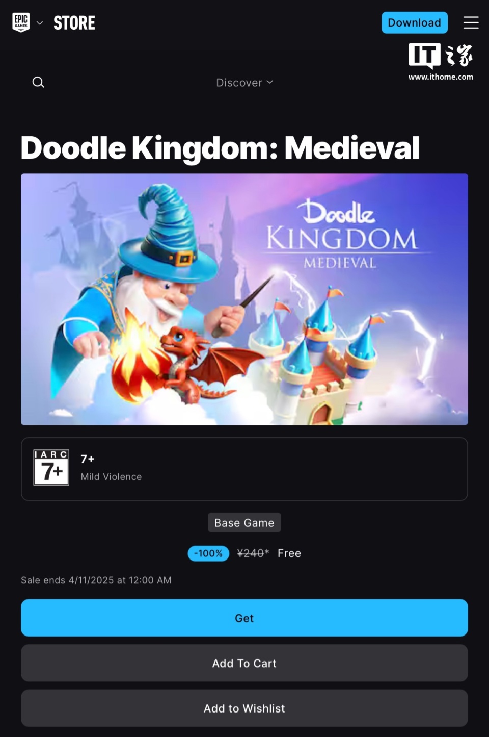 Epic 移动商城手游喜加一，《Doodle Kingdom：Medieval》免费领-腾讯新闻