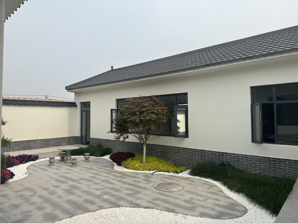 固安县的阖美一居康养园,打造阖院文化康养模式,利用村民闲置宅基地