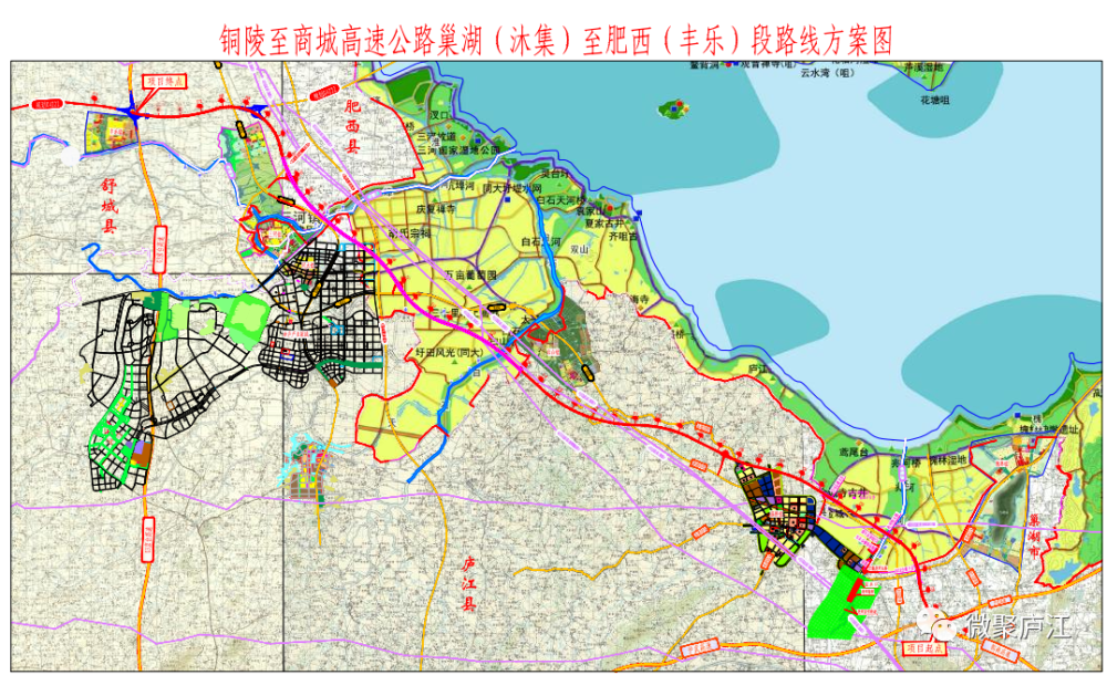 无岳高速庐江段施工图图片