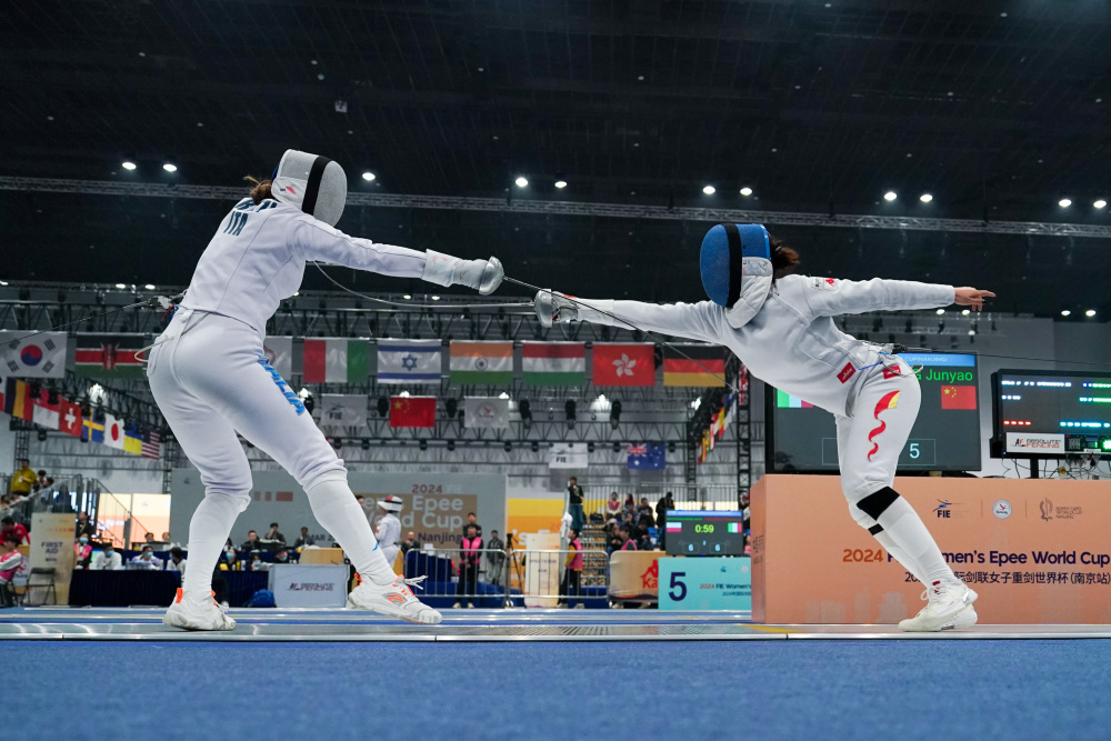 击剑女子重剑世界杯南京站个人赛唐君瑶无缘半决赛