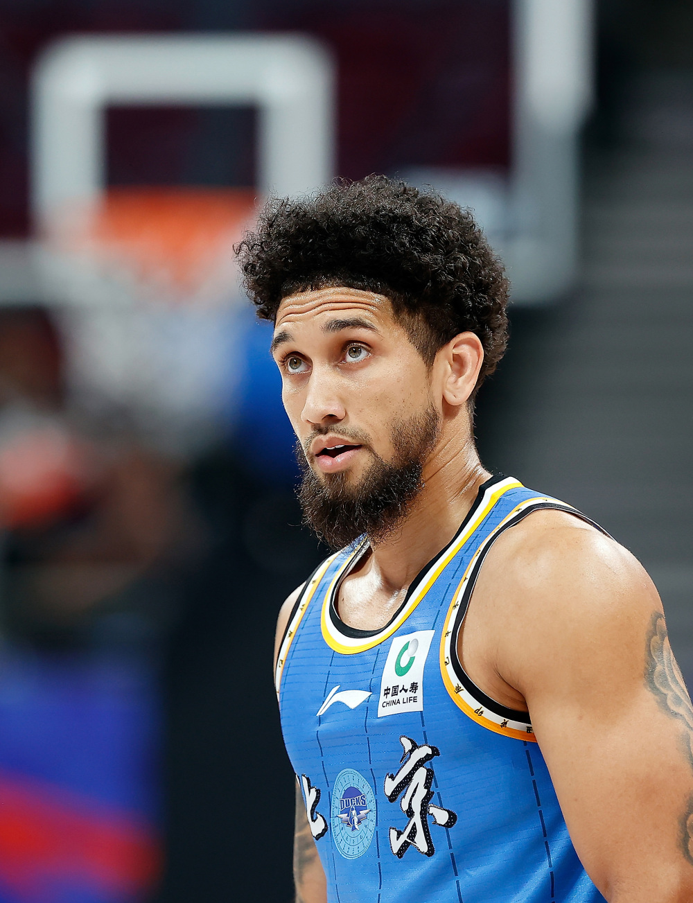 3月7日,北京北汽队新外援阿斯起亚·布克在比赛中.