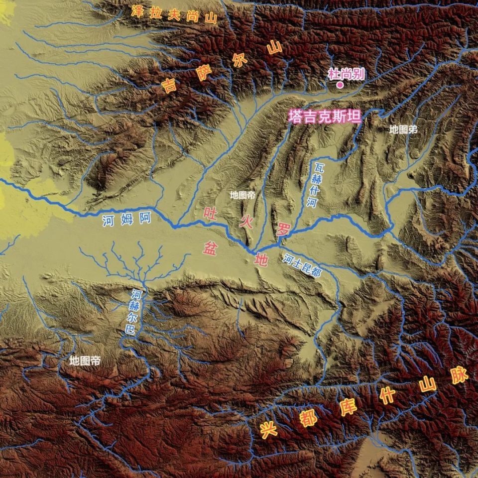 兴都库什山脉地图位置图片