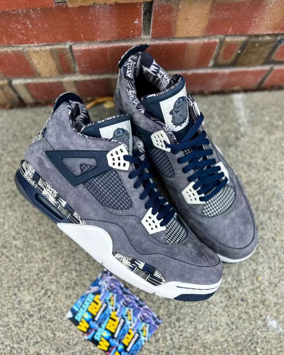 「乔治城」aj4 实物曝光!网友:看着就不便宜!_腾讯新闻