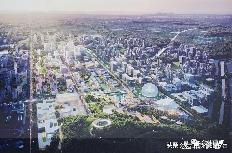 台州市温岭滨海新城一体化规划效果图,大力发展沿海区域