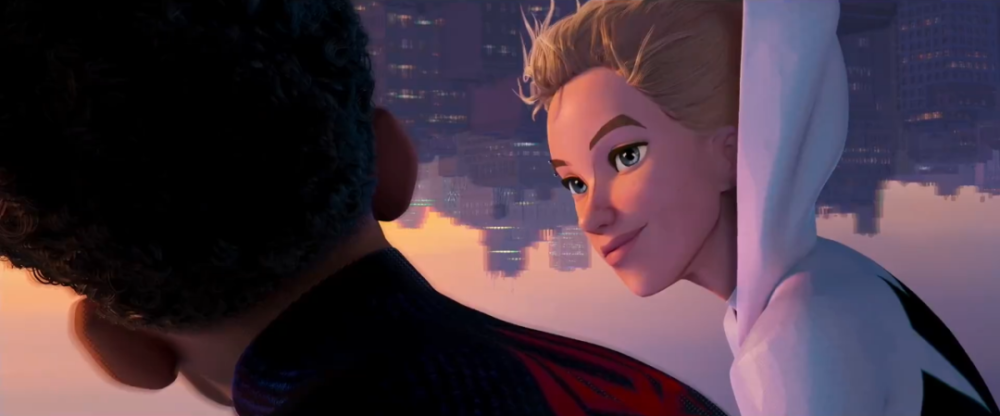 《蜘蛛侠:纵横宇宙》曝两支电影片段:迈尔斯表白,格温救飞行员_腾讯