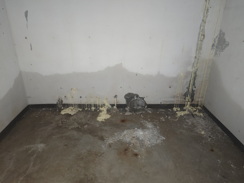 此外,他们已将漏水点位上报给开发商,待专业人员进一