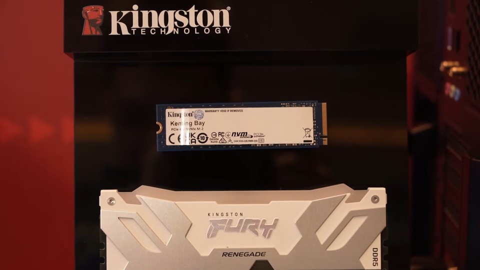 赛车元素设计,金士顿展出 fury 叛逆者 ddr5 rgb 限量版内存条