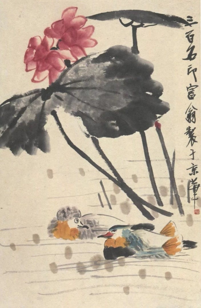 一花一叶扫凡胎：齐白石笔下的荷-腾讯新闻