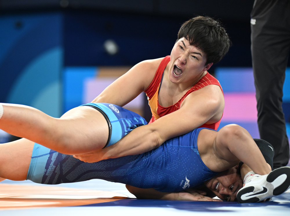 巴黎奥运会丨摔跤——女子自由式76公斤级赛况(3)