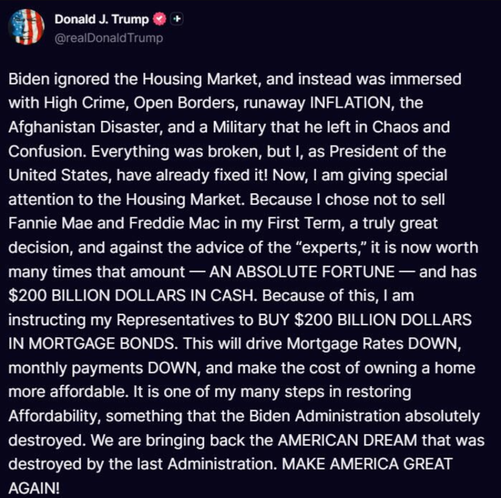 特朗普亲自“QE”：宣布2000亿美元抵押贷款债券购买计划！-腾讯新闻