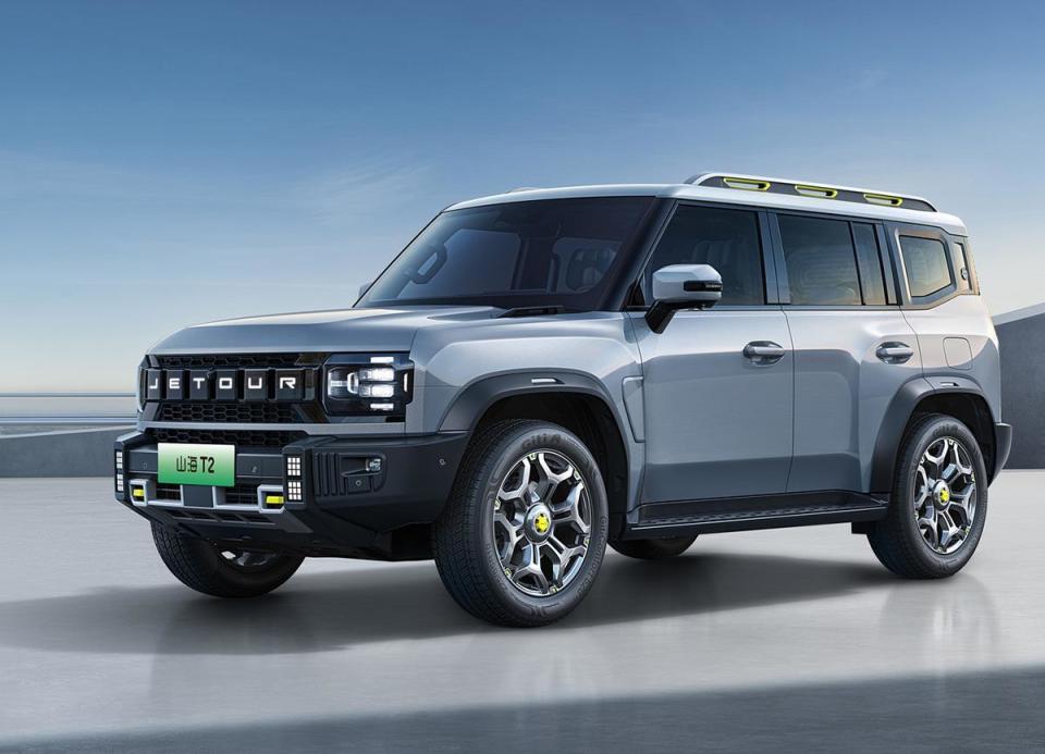 奇瑞捷途山海t2将上市外观很硬朗车长4785mm纯电续航208km