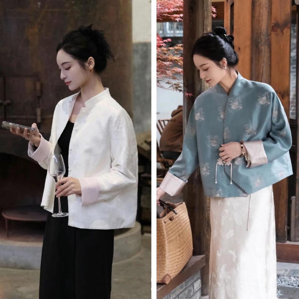 新中式穿搭:图案和色彩的搭配是关键,学会这两点,穿衣更有韵味_腾讯