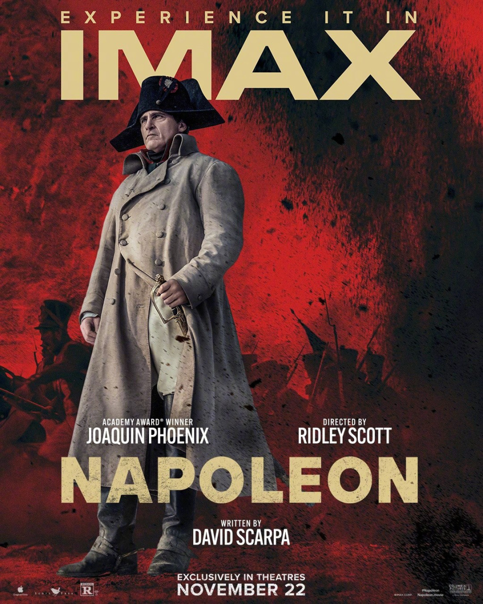 《拿破仑》曝海报 菲尼克斯演法国皇帝的峥嵘岁月
