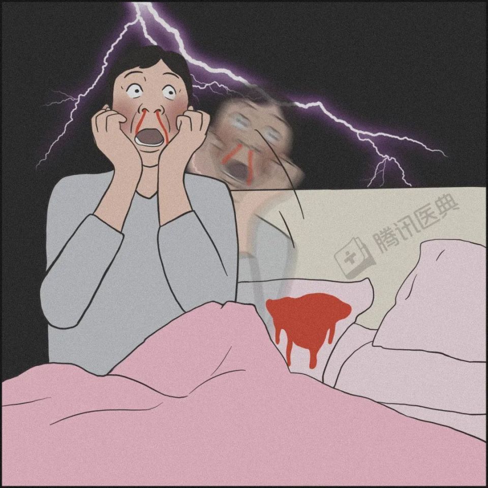甚至半夜迷迷糊糊醒来,发现自己躺在"血泊"之中……场面十分壮观.