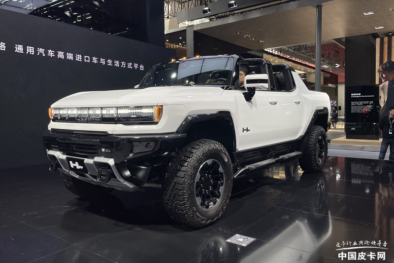 力大砖飞的纯电动皮卡 悍马ev亮相广州车展
