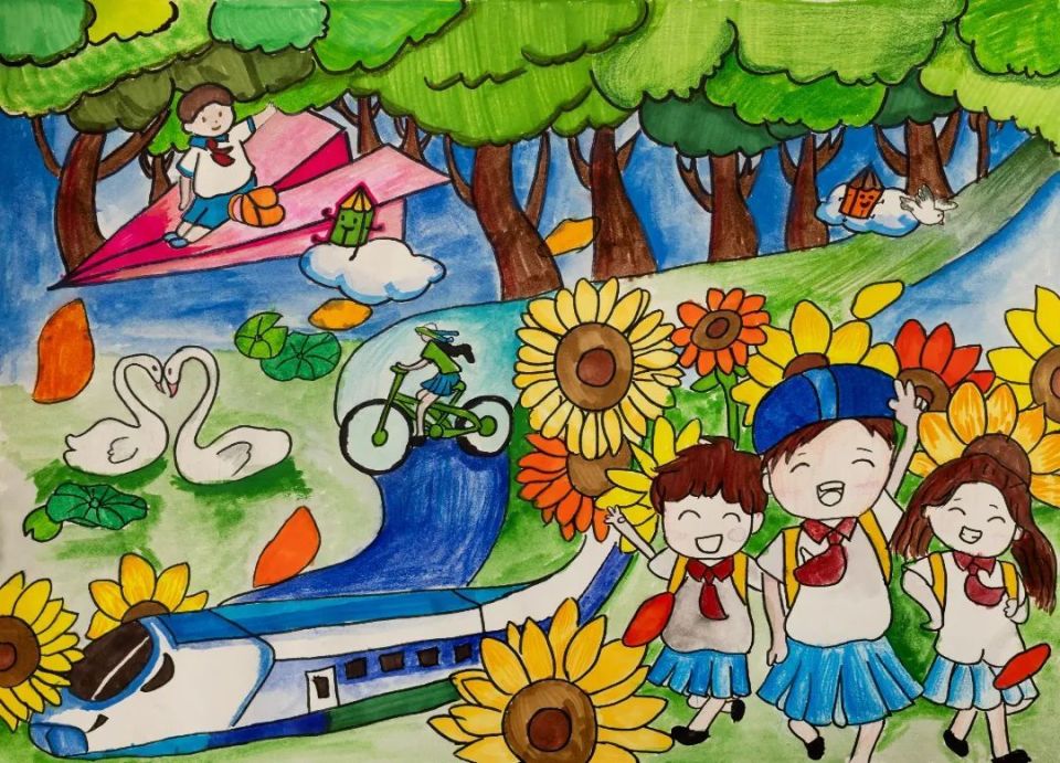 作品名:《闵行的美好生活》作者:翁欣悦学校:上海市马桥强恕学校指导