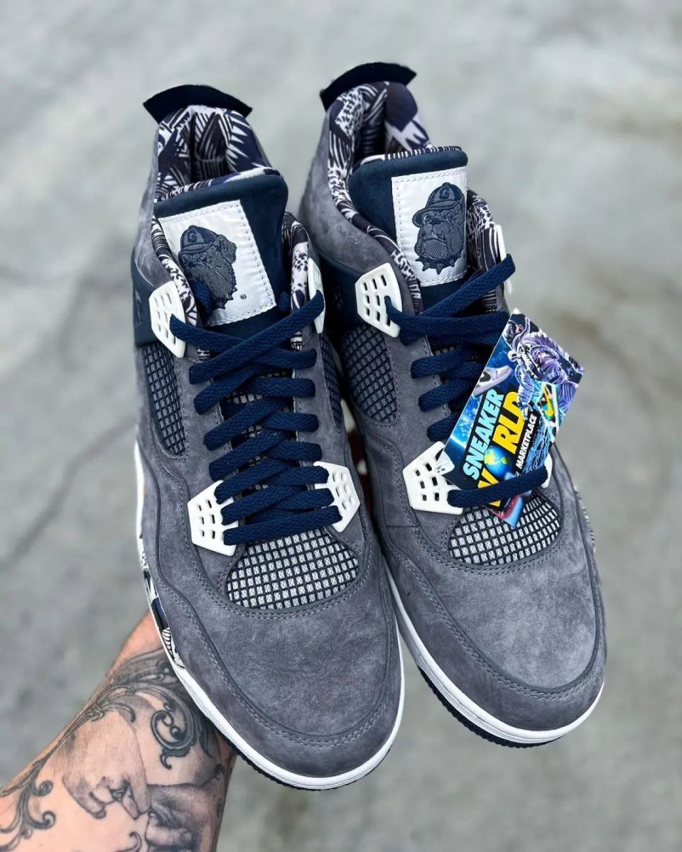 「乔治城」aj4 实物曝光!网友:看着就不便宜!_腾讯新闻