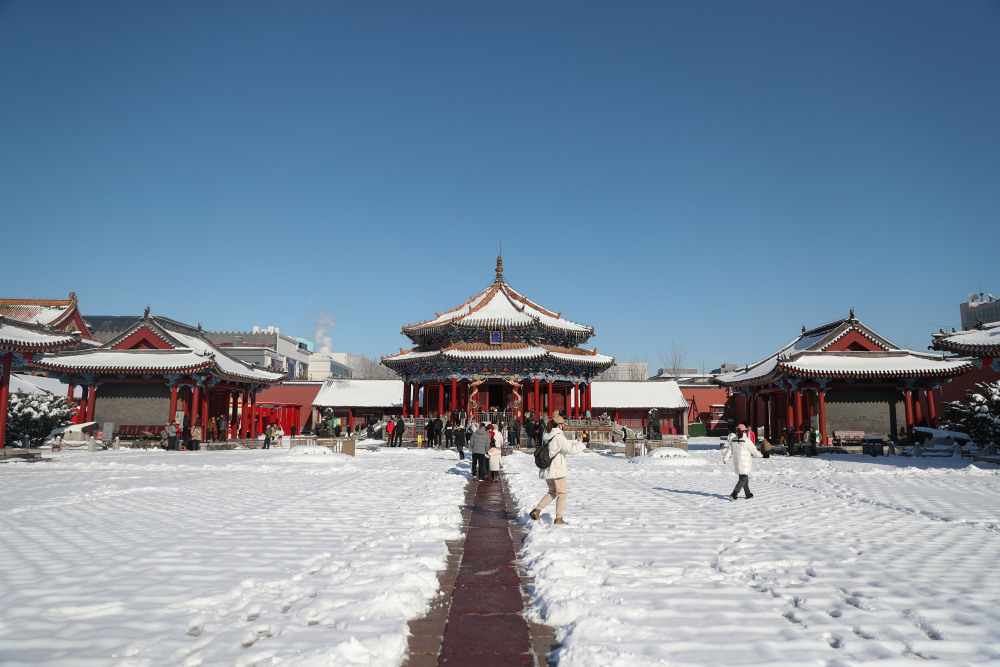 沈阳故宫迎初雪2