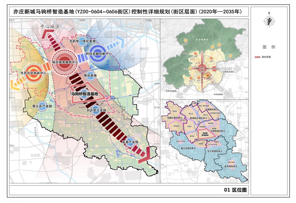 最新北京亦庄新城马驹桥智造基地街区层面规划获批
