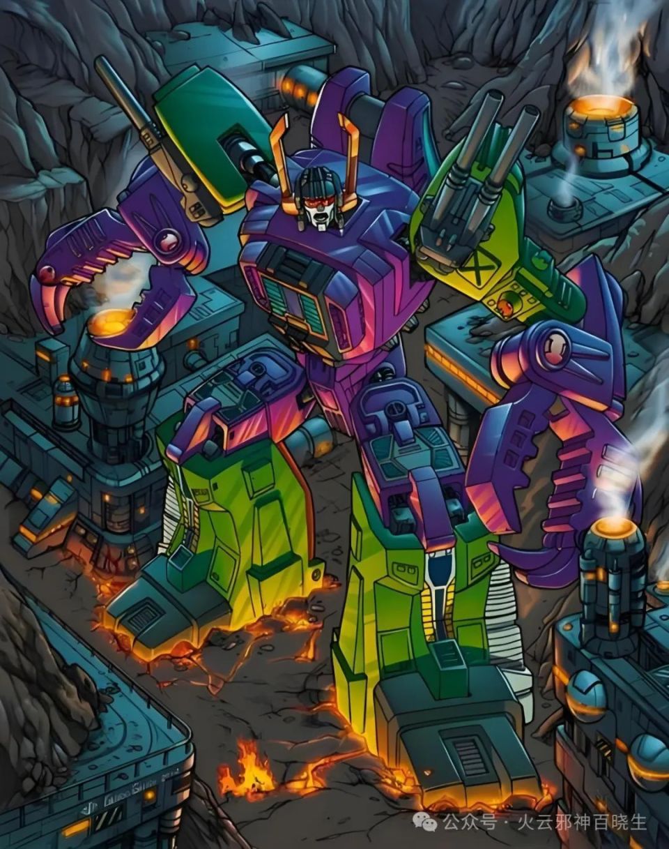 美版:星云星妖蜂派首领扎克领主,将自己改造为变形金刚的头部,这个