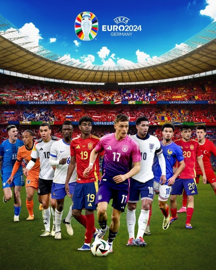 青年才俊登上大赛舞台欧洲杯海报:下一代准备主宰2024欧洲杯