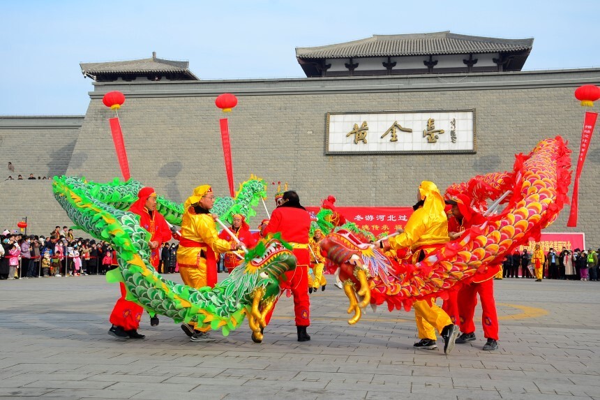 河北定兴:民俗花会闹新春_腾讯新闻