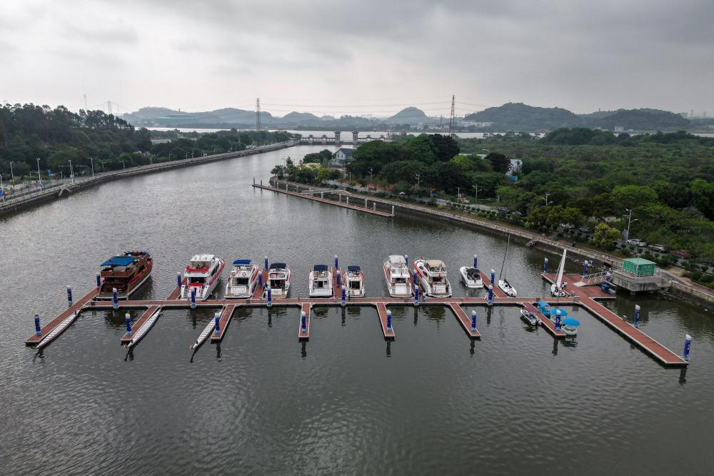广州黄埔长洲岛游艇码头正式投入运营