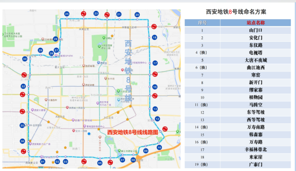 年内开通西安4条地铁线将开通运营