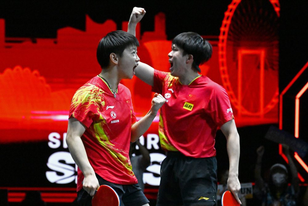 (体育)乒乓球——wtt新加坡大满贯:王楚钦/孙颖莎混双夺冠_腾讯新闻