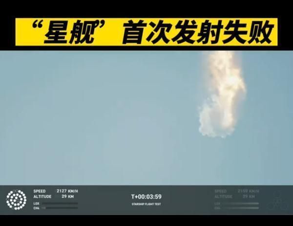 星舰首次发射失败,仅2分40秒就于空中自爆,马斯克回应来了