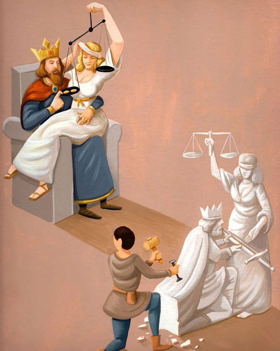 15幅讽刺人性的插画,看完第一幅,就让人狠狠共鸣了