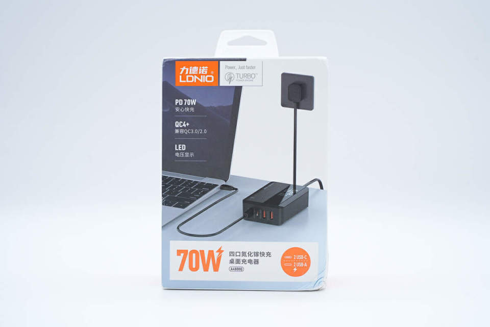 内置智融科技SW3526降压协议芯片,力德诺70W氮化镓桌面充电器拆解