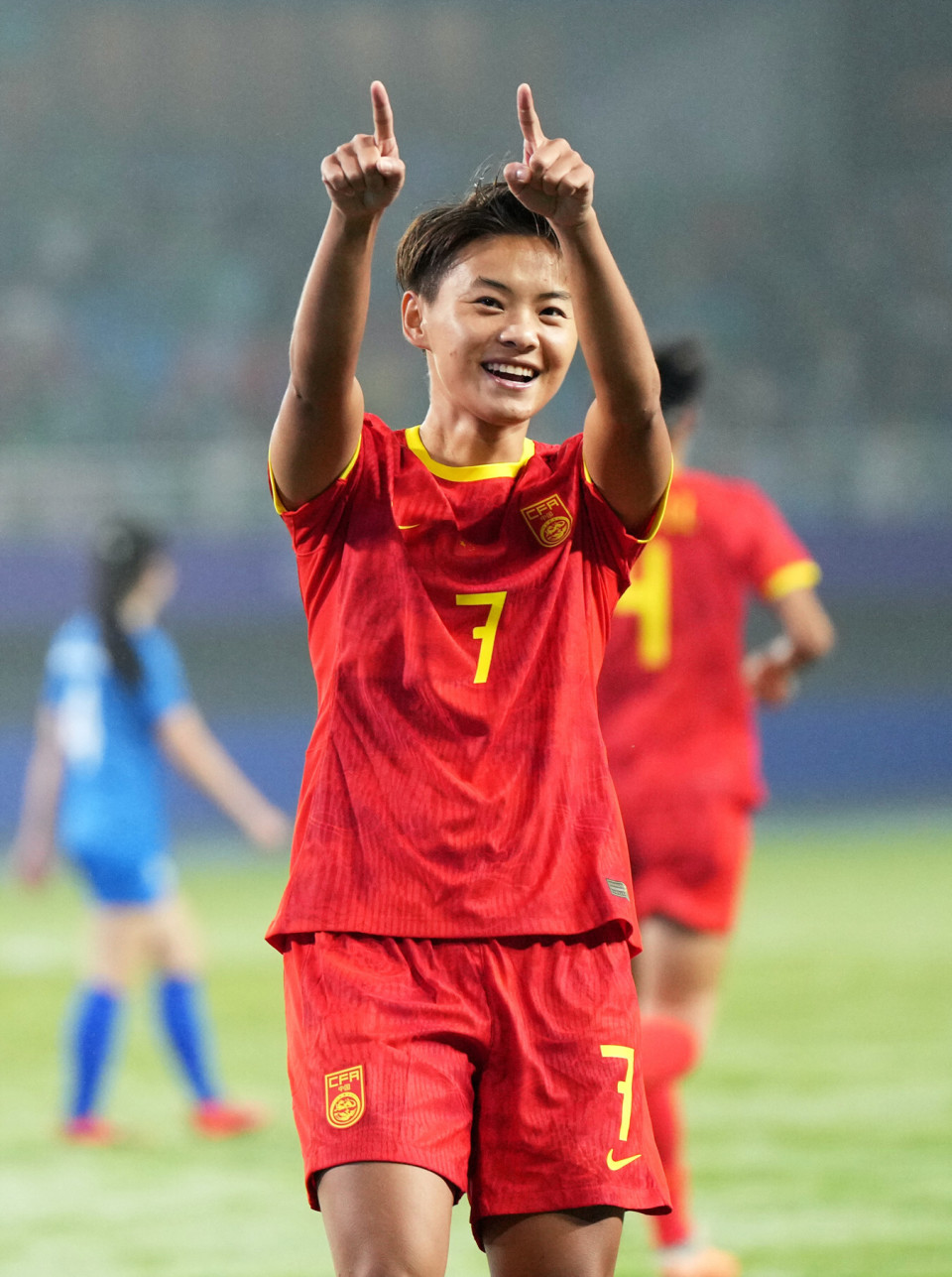 中国女足亚运首秀火力全开