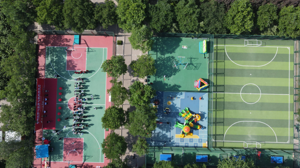 槐荫区腊山体育公园重装启用专门开辟残疾人健身区域