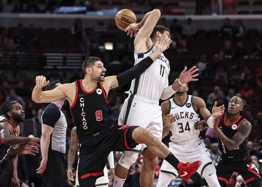 篮球——nba常规赛:公牛胜雄鹿