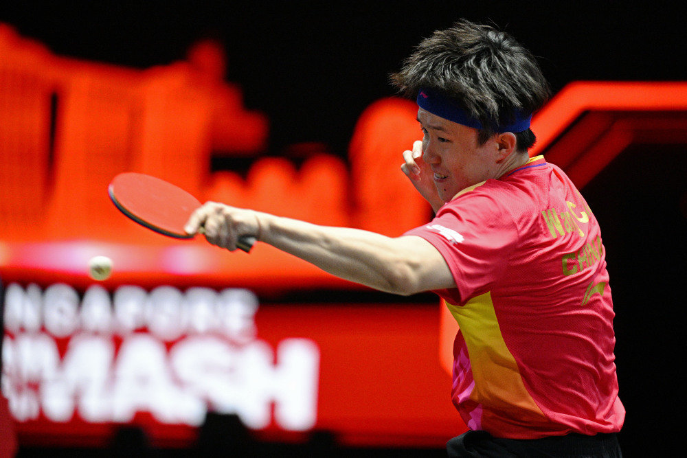 乒乓球wtt新加坡大满贯王楚钦胜高承睿