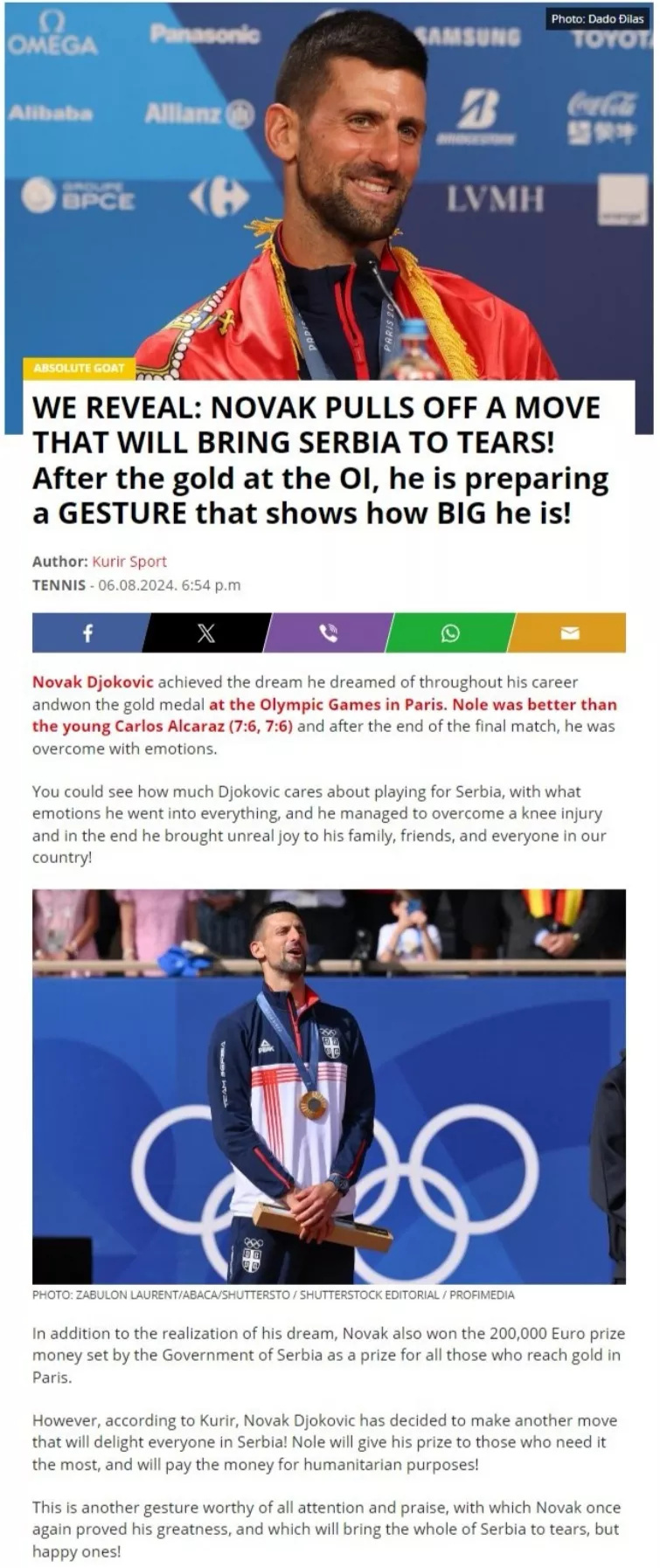 156万奖励全捐彰显德约品格伟大，阿加西拒承认史上最佳遭调侃-腾讯新闻