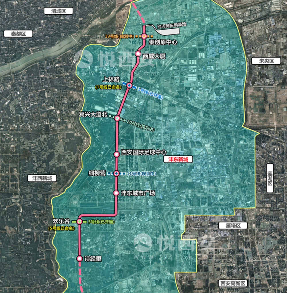 西安地铁16号线规划图图片