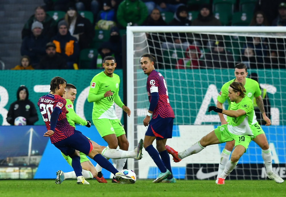 足球德甲沃尔夫斯堡胜莱比锡