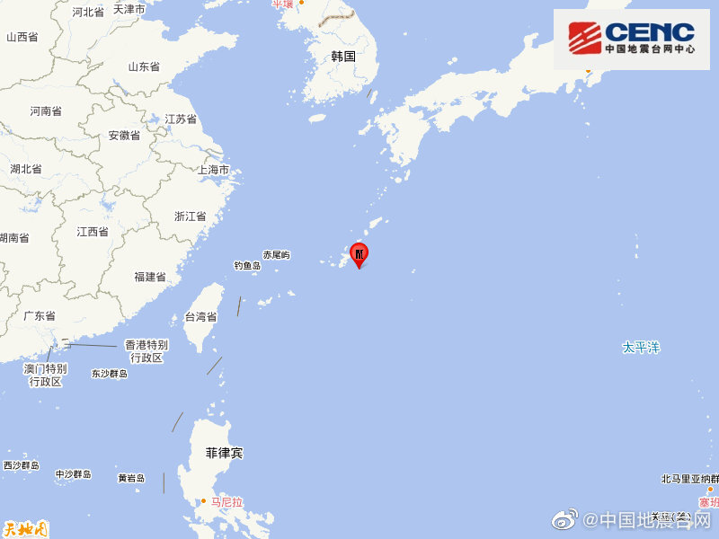 琉球群岛发生5.8级地震 震源深度10千米头条快报-313啦实用网