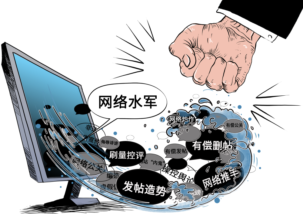 有偿发帖操控舆论网络水军造谣抹黑涉嫌哪些犯罪