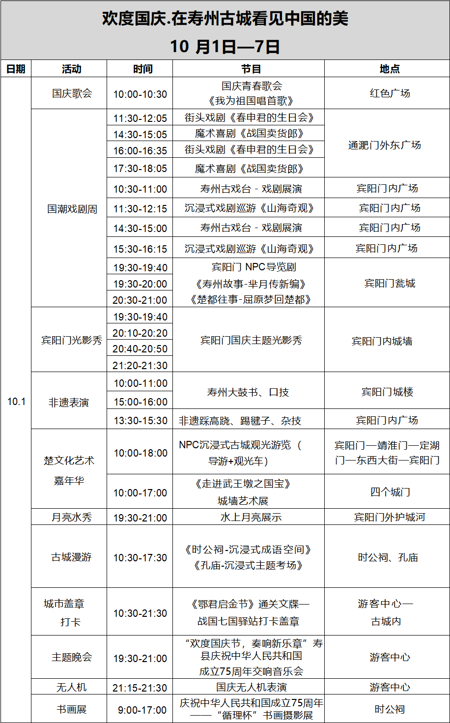 2024年寿县“庆国庆”系列活动重磅发布！_腾讯新闻