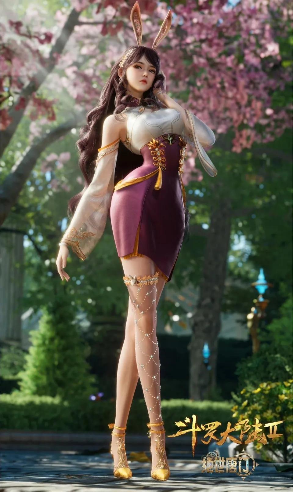 斗罗绝世唐门官宣定档,王冬儿的建模曝光,被网友吐槽大象腿