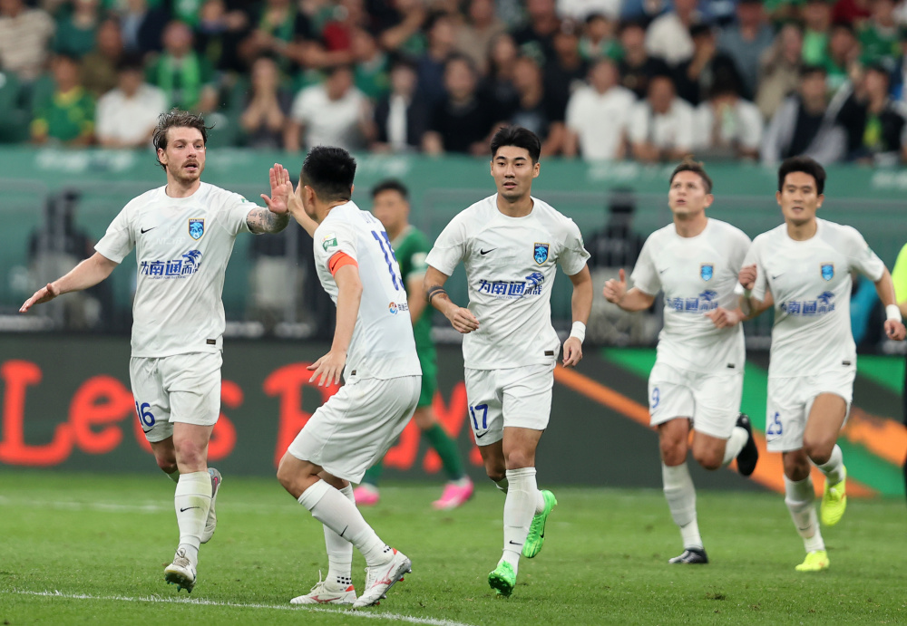 足球——中超:北京国安胜南通支云