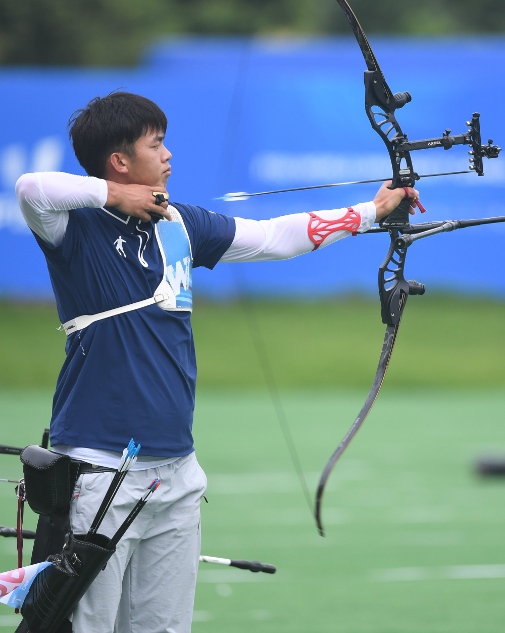 成都大运会射箭男子反曲弓团体比赛赛况2