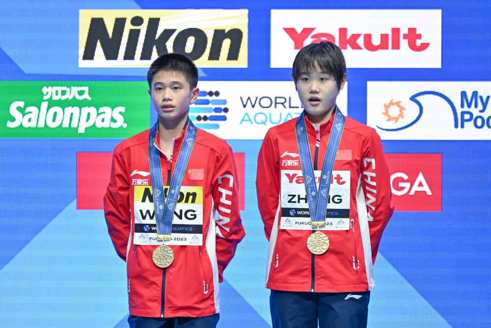 (游泳世锦赛)跳水——混双10米台:王飞龙/张家齐夺冠(4)-腾讯新闻