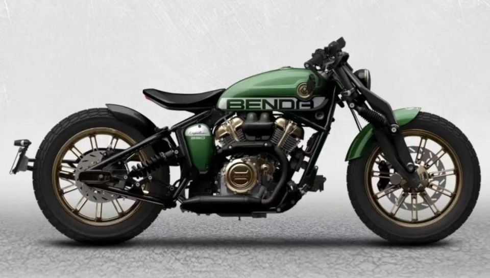 奔达拿破仑250来了v型双缸单座软尾bobber颜值高设计独特又要做标杆