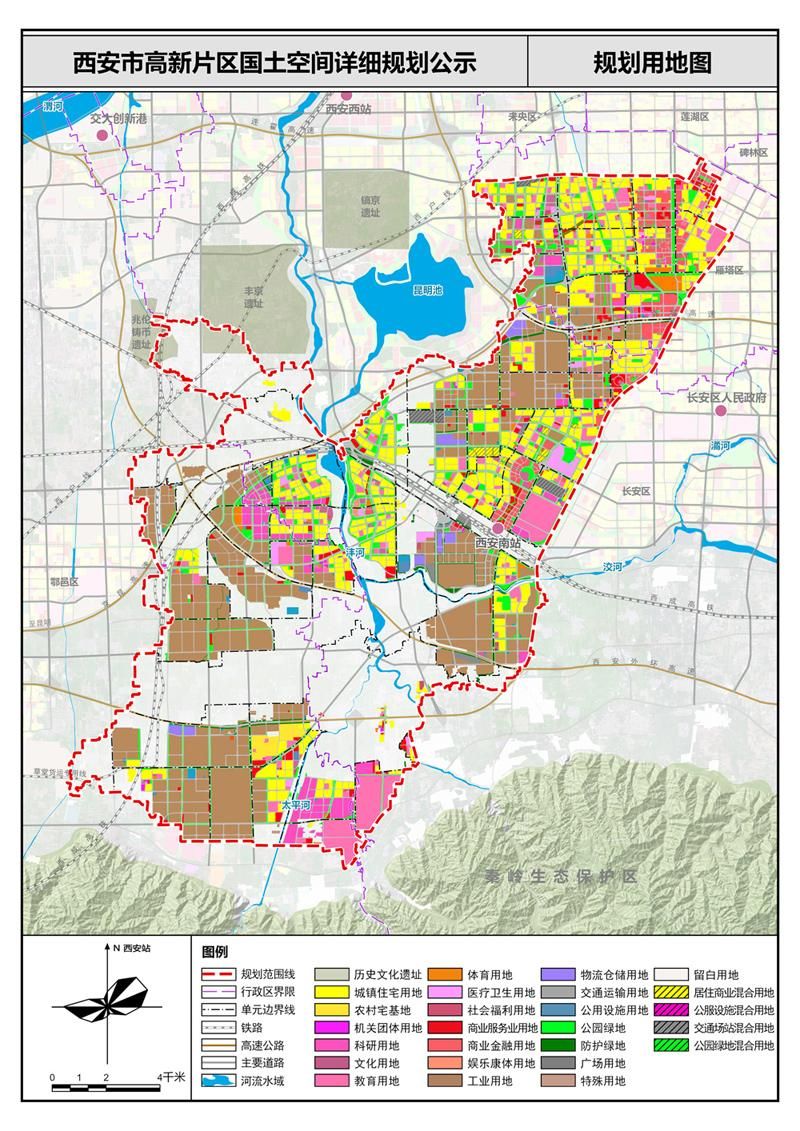 西安市高新区辖区地图图片